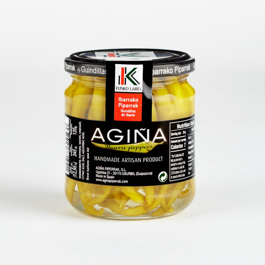 バスク産ギンディージャ(青唐辛子の酢漬け)  335g